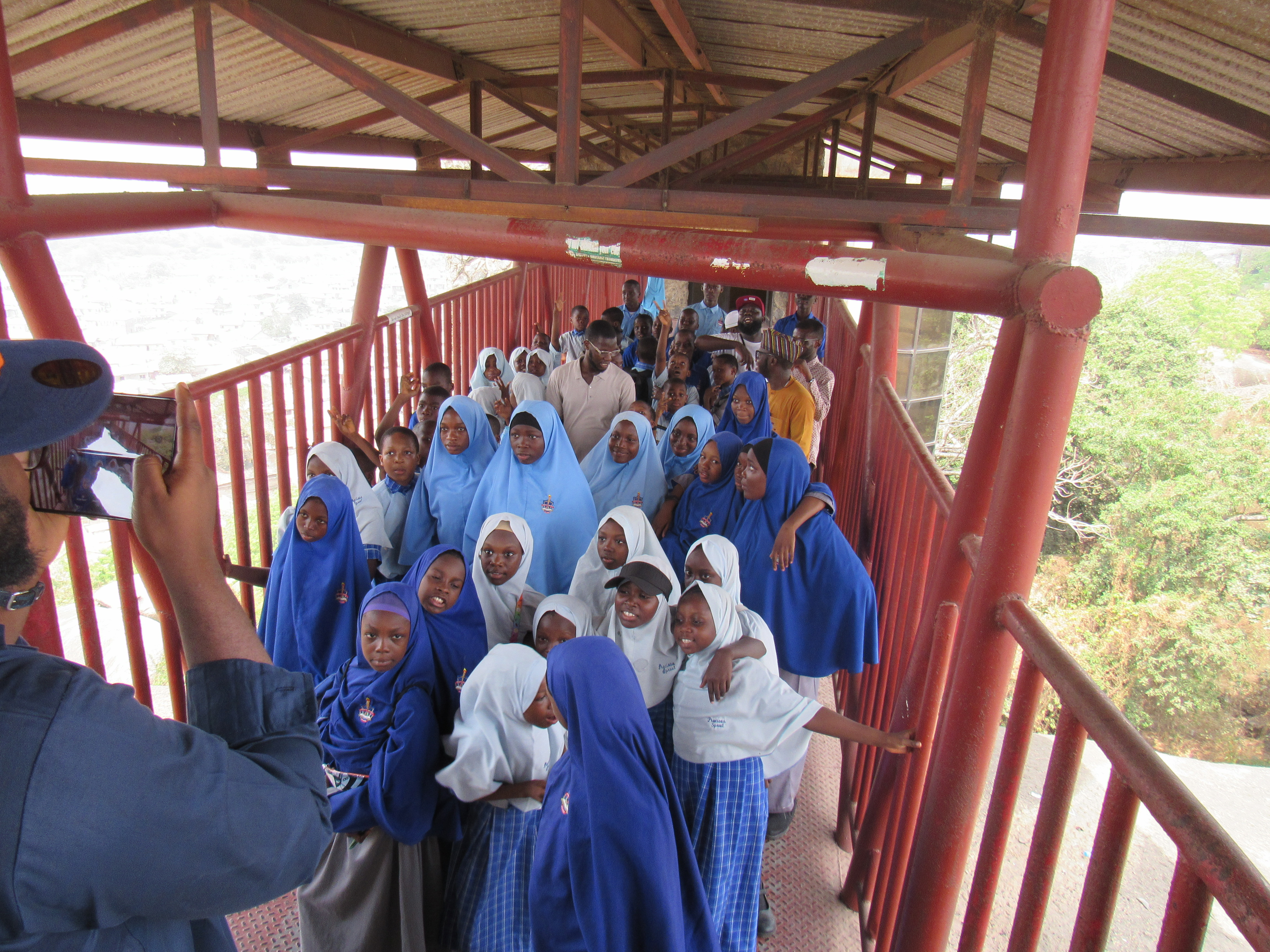 Students on excursion to Olumo Rock